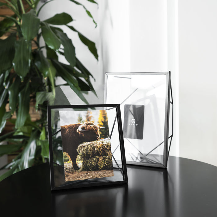 QUVIO Fotolijstje hexagon 15x15 cm +  15x20,5 cm + 17,5x23 cm - Zwart