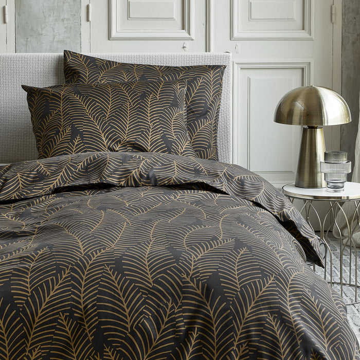 Damai Bellezza - Dekbedovertrek - Satijn - 140x200|220 cm - Off Black