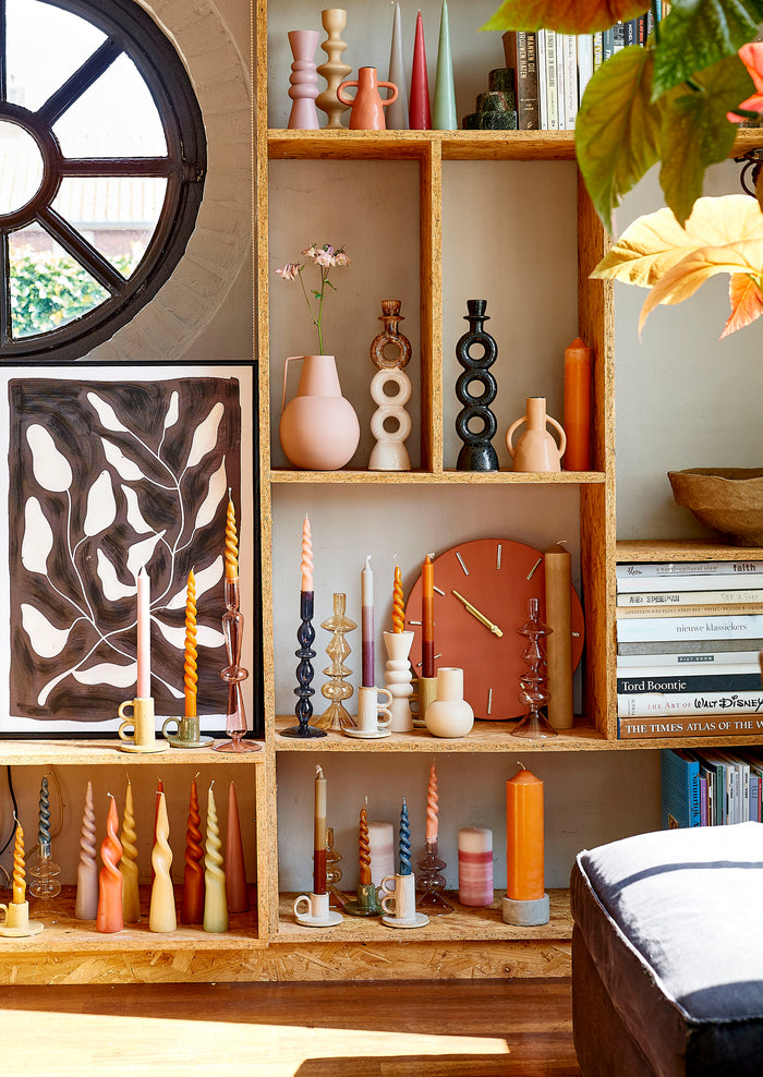 Mica Decorations Kandelaar - H32 x Ø8 cm - Wit