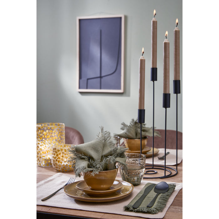 Mica Decorations Kandelaar - H40 x Ø20 cm - Zwart
