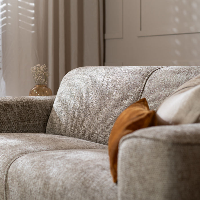 Bronx71 2,5-zits bank Vegas taupe stof chenille