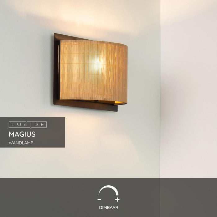 Lucide MAGIUS Wandlamp - Naturel