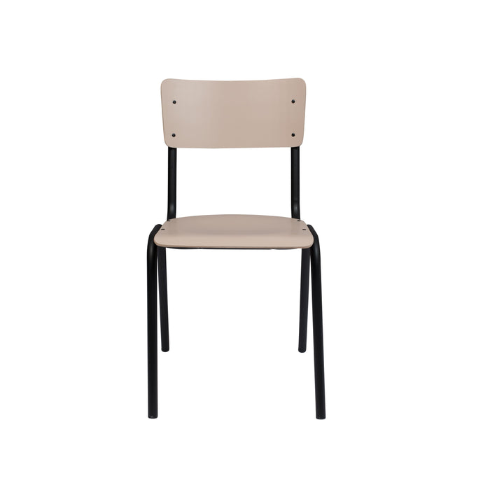 Zuiver Back To School Eetkamerstoelen  Mat Beige - Set van 4