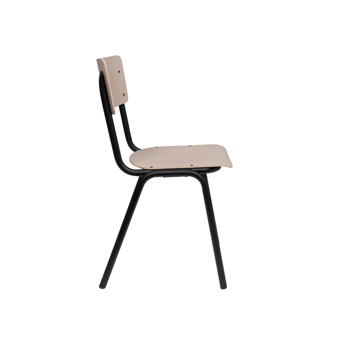 Zuiver Back To School Eetkamerstoelen  Mat Beige - Set van 4