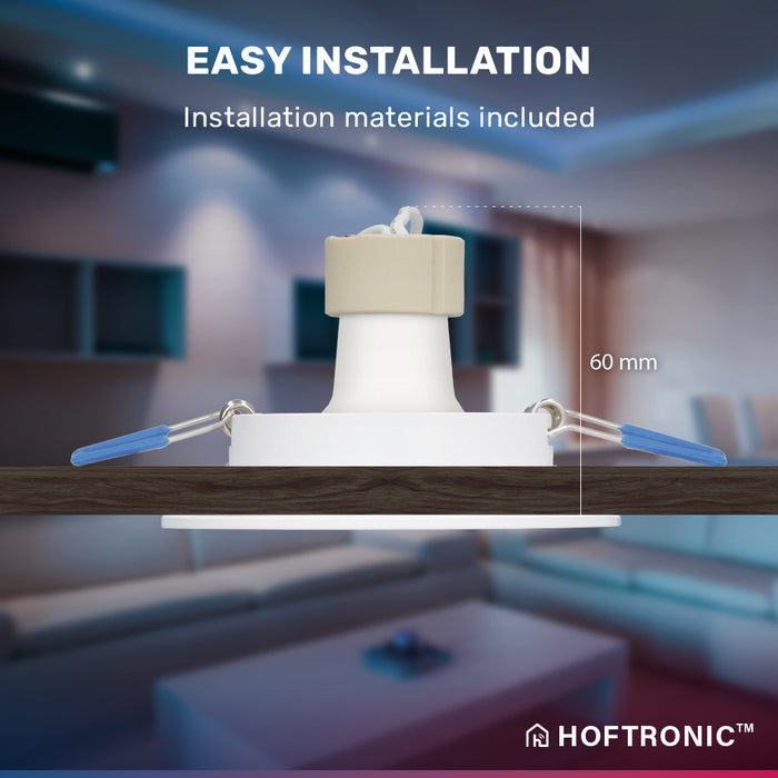 HOFTRONIC 3x Pittsburg Smart Inbouwspots RGBWW IP20 Wit