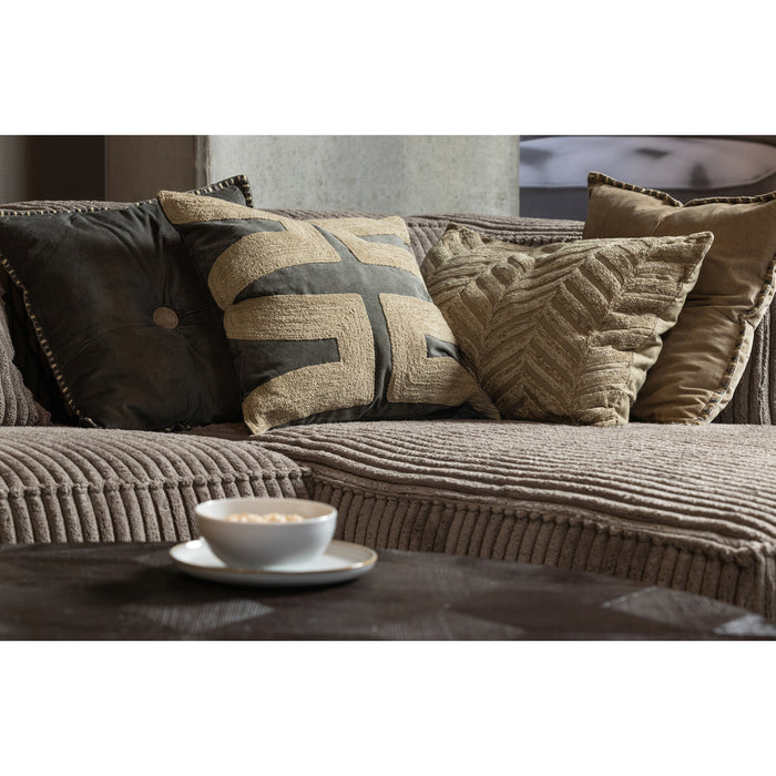 WOOOD Isla Kussen - Katoen - Mocca - 45x45