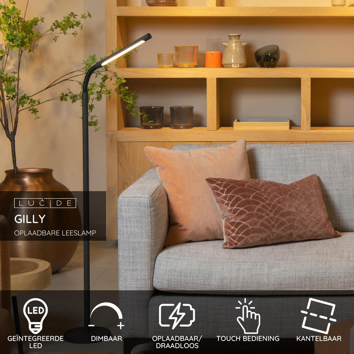 Lucide GILLY Leeslamp - Zwart