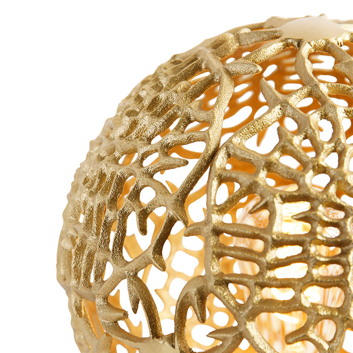 QAZQA Art deco tafellamp goud met zwart - Maro