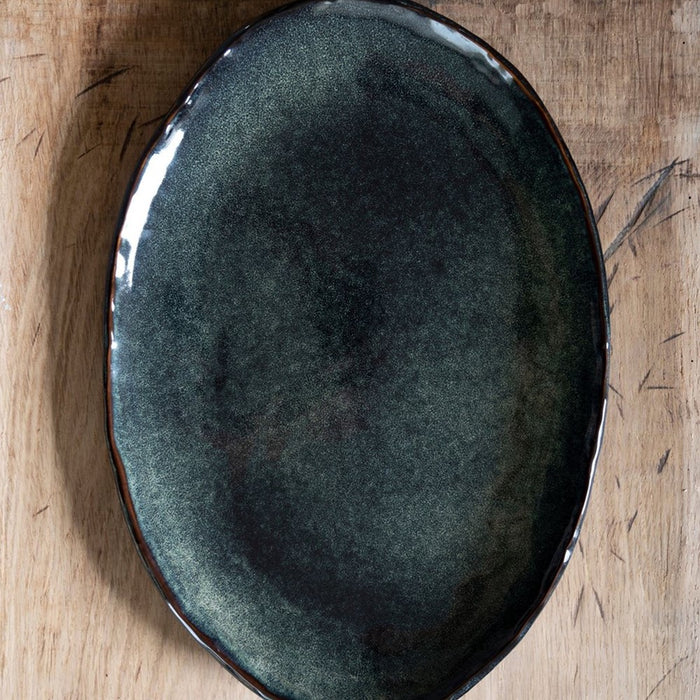 Organic by Dutch Rose Amsterdam ovale schaal 40x28 cm - groen