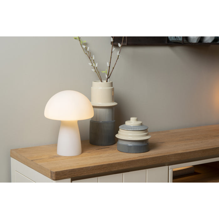 Lucide FUNGO - Tafellamp - 1xE27 - Opaal