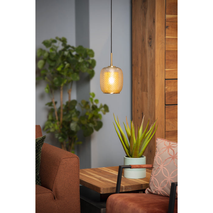 Lucide AGATHA Hanglamp 1xE27 - Mat Goud | Messing