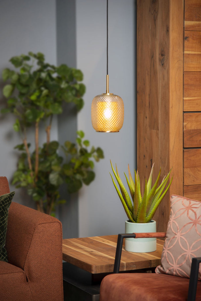 Lucide AGATHA Hanglamp 1xE27 - Mat Goud | Messing