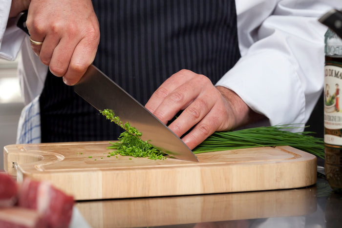 Diamant Sabatier Integra koksmes 20cm + aanzetstaal 23cm - RVS|POM