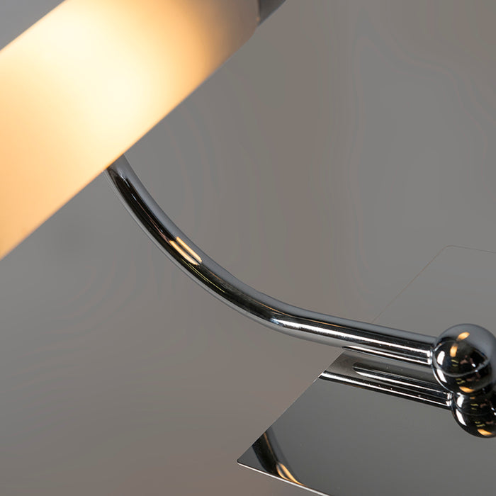 QAZQA Klassieke badkamer wandlamp chroom IP44 2-lichts - Bath Arc