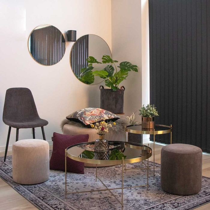 Artichok Eveline Ronde Wandspiegel Goud - Ø 80 cm