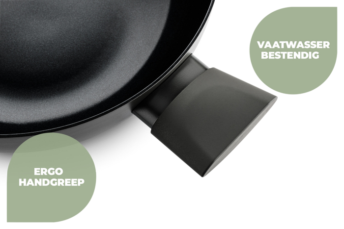 ISENVI Avon keramische braadpan 24 cm - Ergo greep