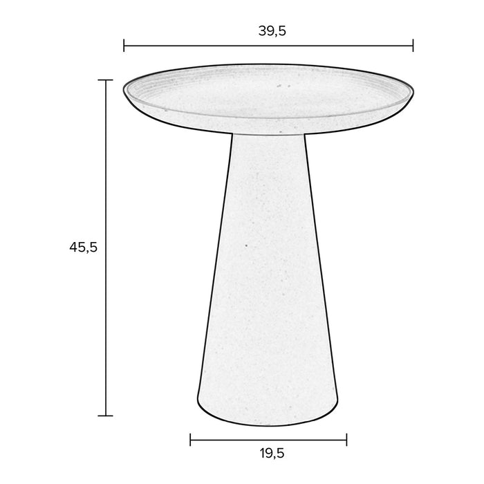 by fonQ basic Tira Bijzettafel - Roze - Ø 39,5 cm