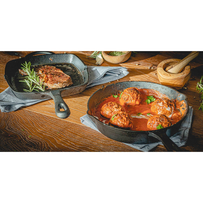 Blackwell Grillpan Gietijzer - 23 x 23 cm - Zonder anti-aanbaklaag