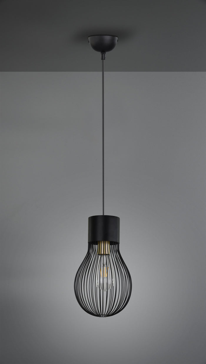 Reality Hanglamp industrieel - Metaal - Zwart