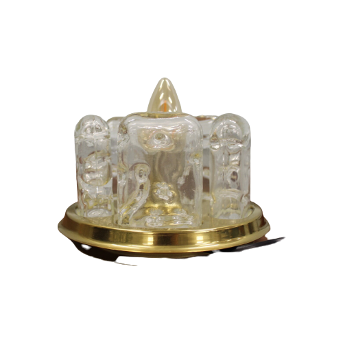 Reliving Vintage Doria Lamp - Ice Glass