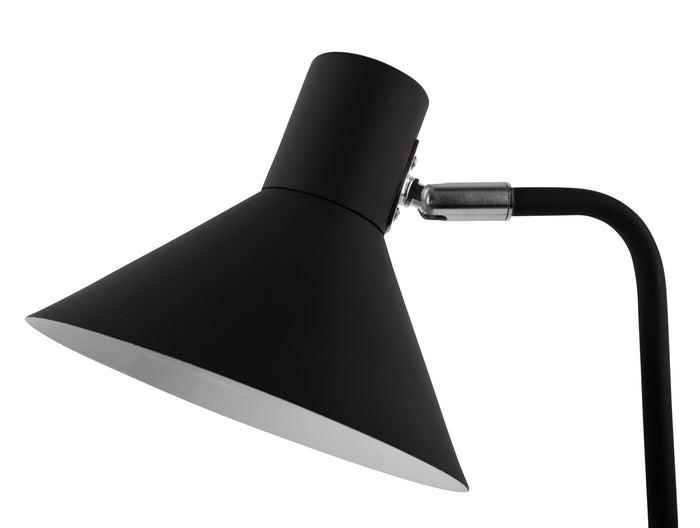 Leitmotiv - Table lamp Office Curved metal black