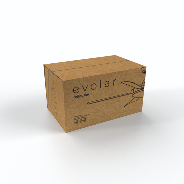 Evolar EVO-CF52MB12 Plafondventilator Mat Zwart