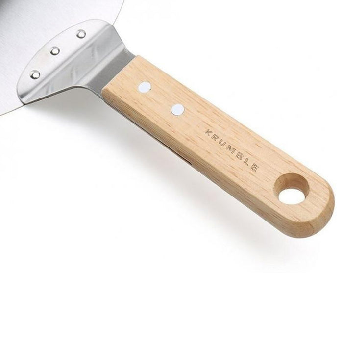 Krumble Pizzaschep RVS met houten handvat