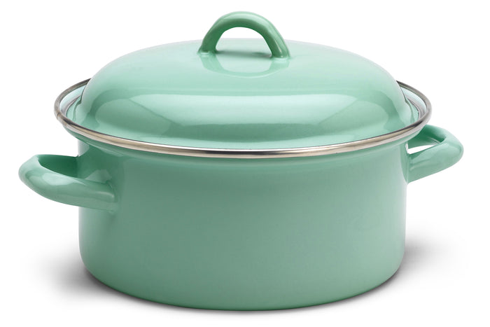 Lite-Body Magus Pannenset 4-delig - Emaille - Olijf Groen -