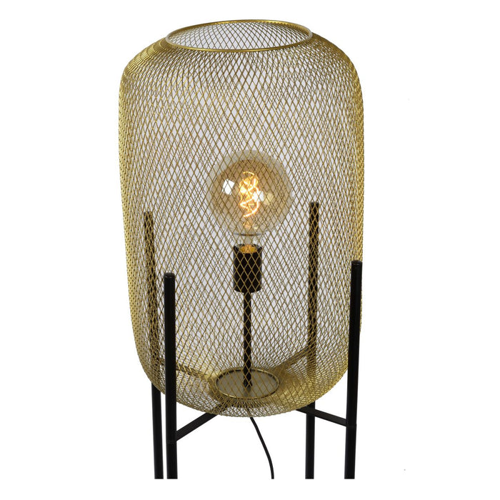 Lucide MESH Vloerlamp - Mat Goud | Messing