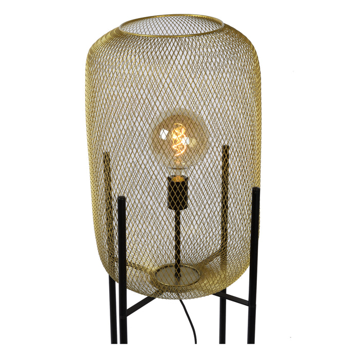 Lucide MESH Vloerlamp - Mat Goud | Messing