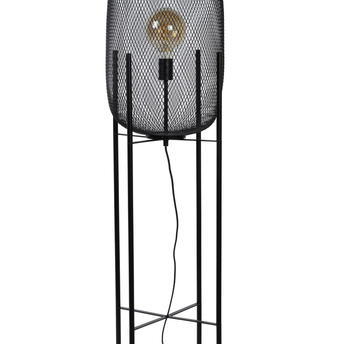 Lucide MESH Vloerlamp - Zwart