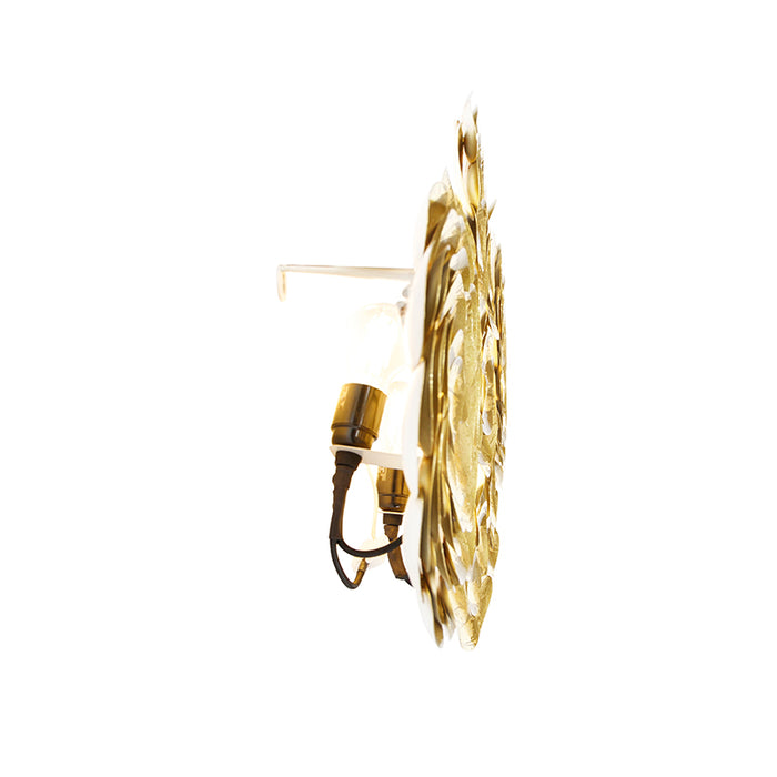 QAZQA Wandlamp circle - Goud|messing - Oosters - L 93cm