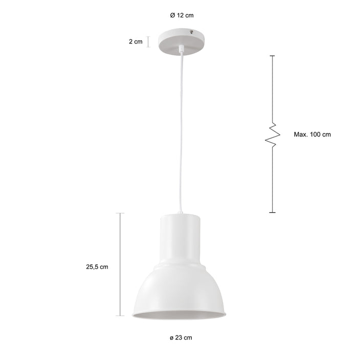 QUVIO Hanglamp wit - QUV5075L-WHITE