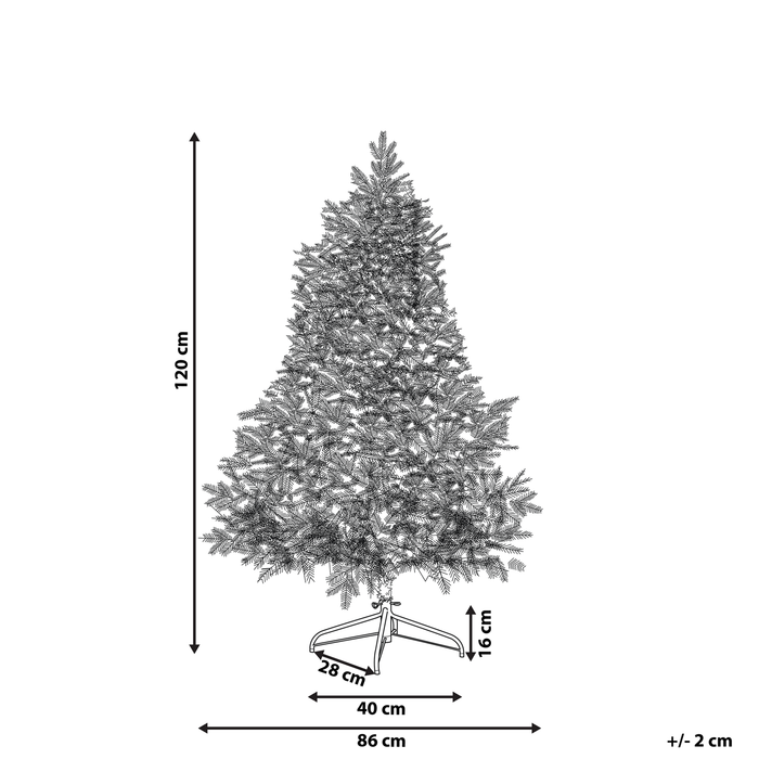 Beliani - TATLOW - Kerstboom - Groen - 120 cm - PVC