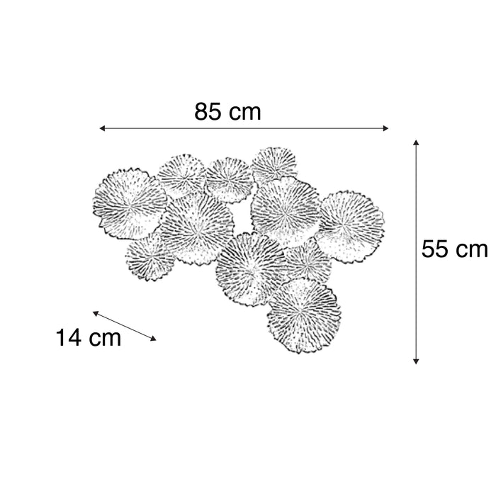 QAZQA Wandlamp circle - Goud|messing - Oosters - L 85cm