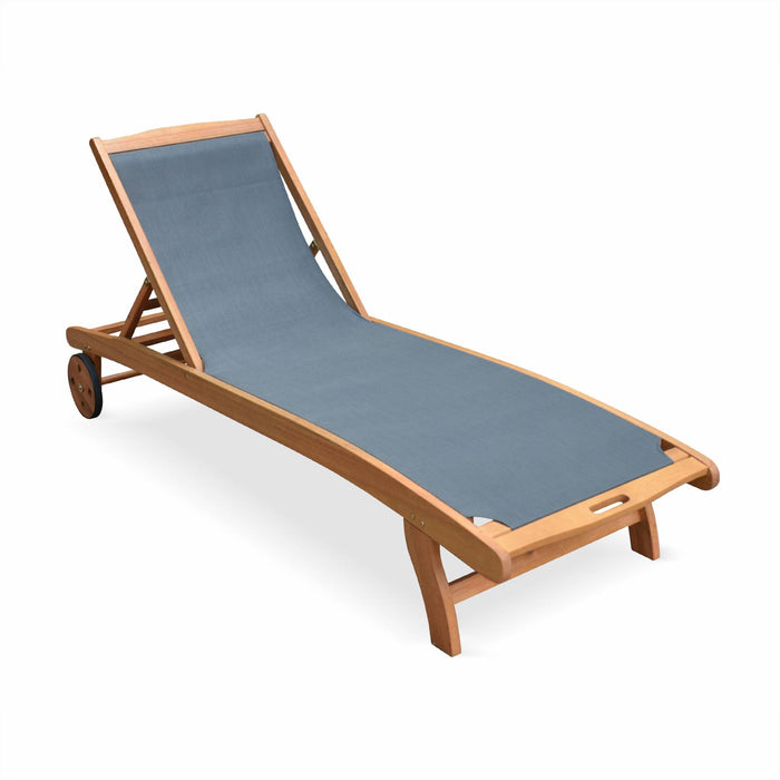 sweeek - Set van 2 houten ligbedden