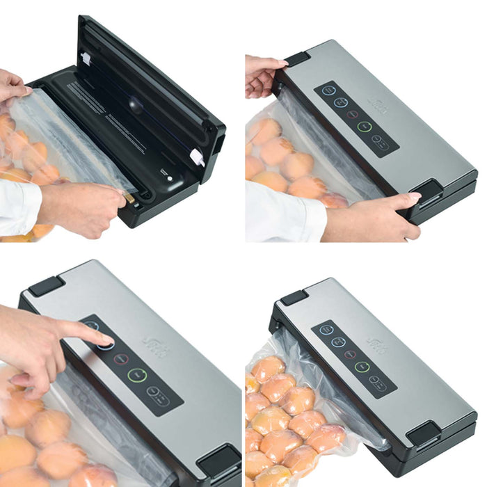 Solis Vac Premium 574 Vacumeermachine + 2 Vacuümollen + 50 Zakken