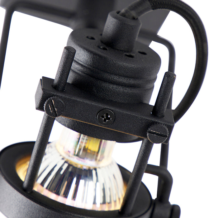 QAZQA Industriële spot zwart - Suplux