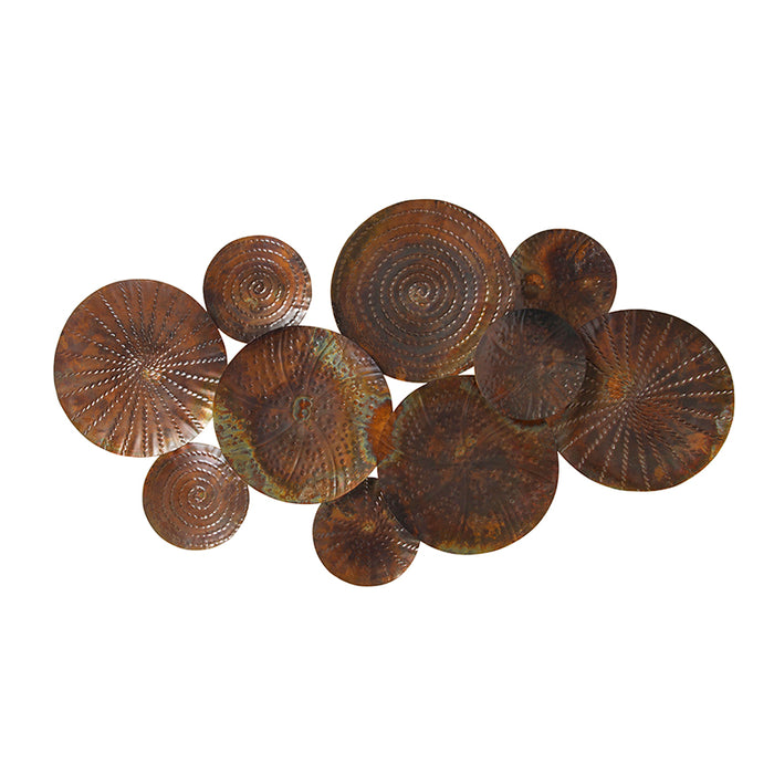 QAZQA Art deco oosterse wandlamp roestbruin 2-lichts - Mary