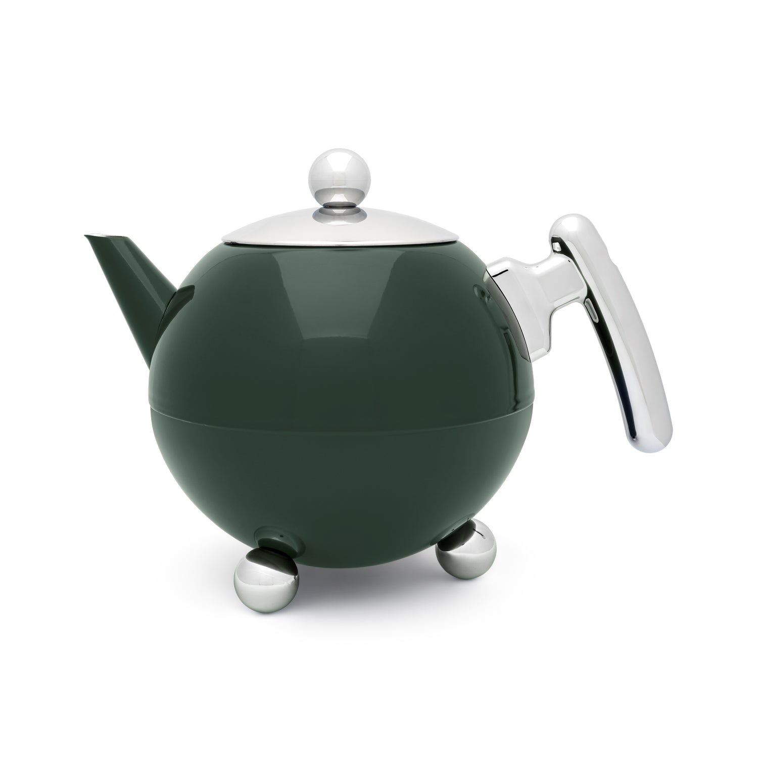 Bredemeijer Duet Bella Ronde Theepot 1,2 L - Donkergroen