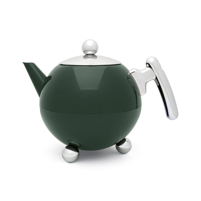 Bredemeijer Duet Bella Ronde Theepot 1,2 L - Donkergroen