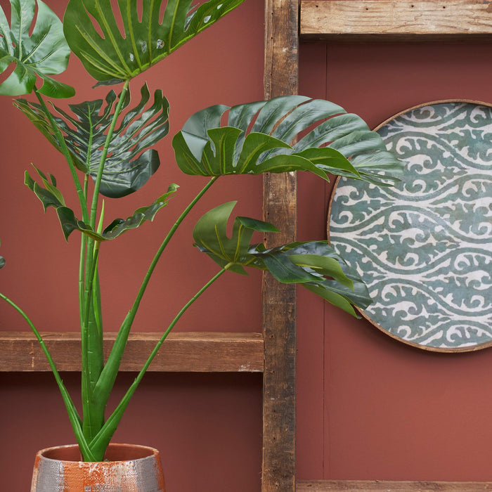 Mica Decorations Monstera Kunstplant - H100 x Ø70 cm - Groen