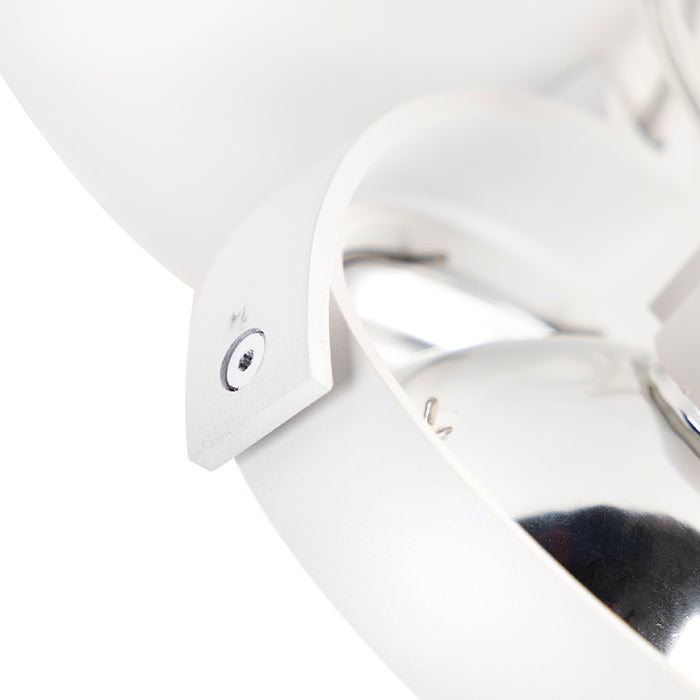 QAZQA Design plafondspot wit draai- en kantelbaar - Go