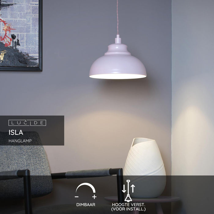 Lucide ISLA Hanglamp - Roze