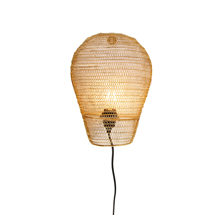 QAZQA Oosterse wandlamp goud 35 cm - Nidum