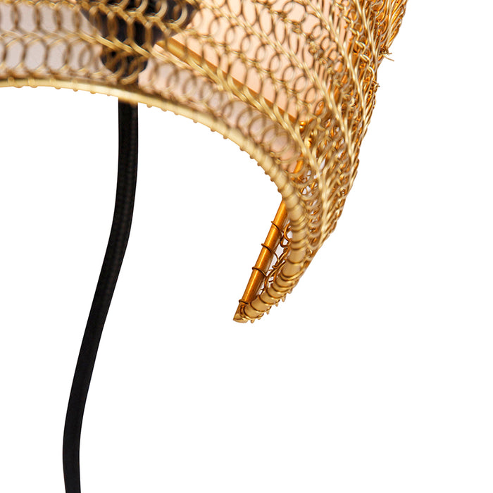 QAZQA Oosterse wandlamp goud 35 cm - Nidum