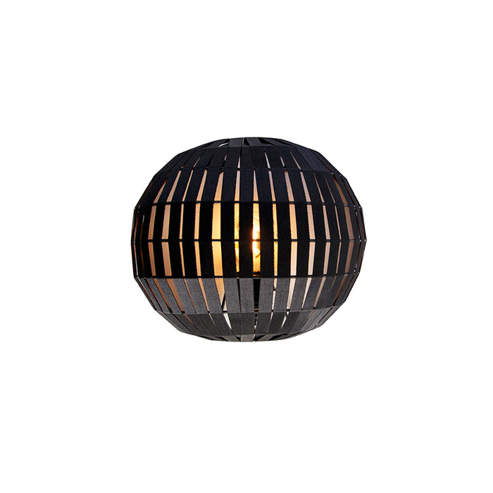 QAZQA Moderne wandlamp zwart - Zoë