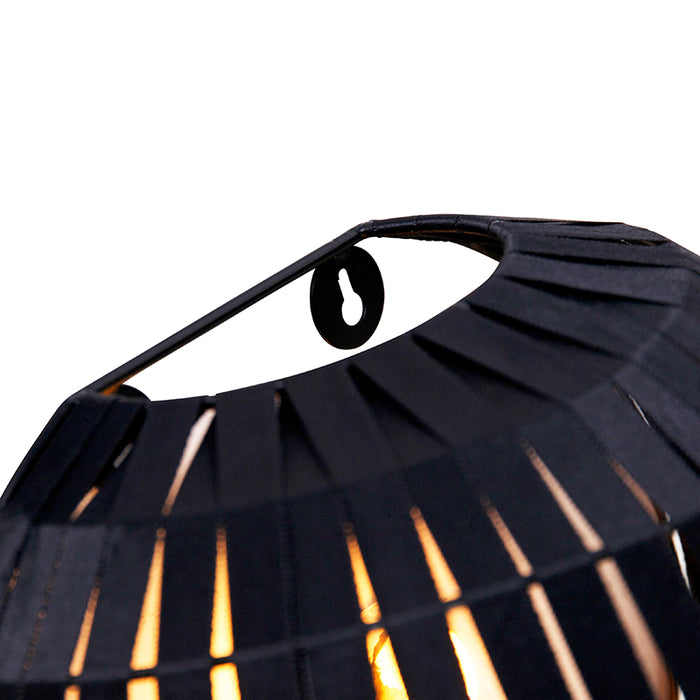 QAZQA Moderne wandlamp zwart - Zoë