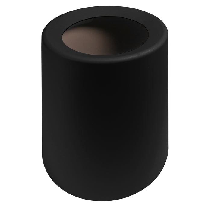 QUVIO Prullenbak plastic met binnenemmer - 12 L - Zwart