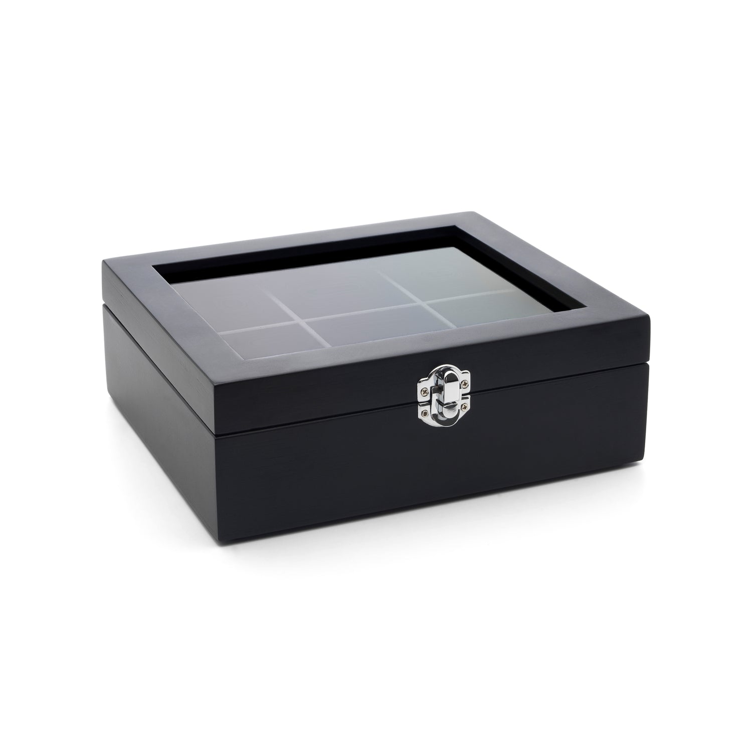 Bredemeijer Theedoos Bamboe 6-vaks - Zwart